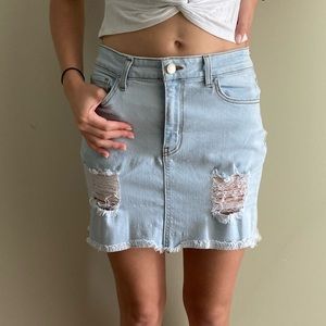 O2 Denim Mini Skirt Size Medium